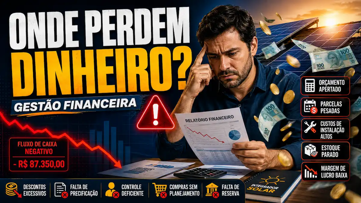 Gestão Financeira para Integradores Solares: Onde as Empresas Mais Perdem Dinheiro?